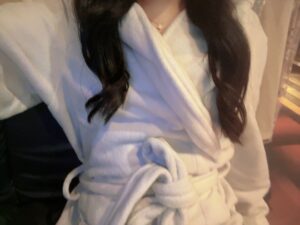 マミブログ バスローブ❤️🧡